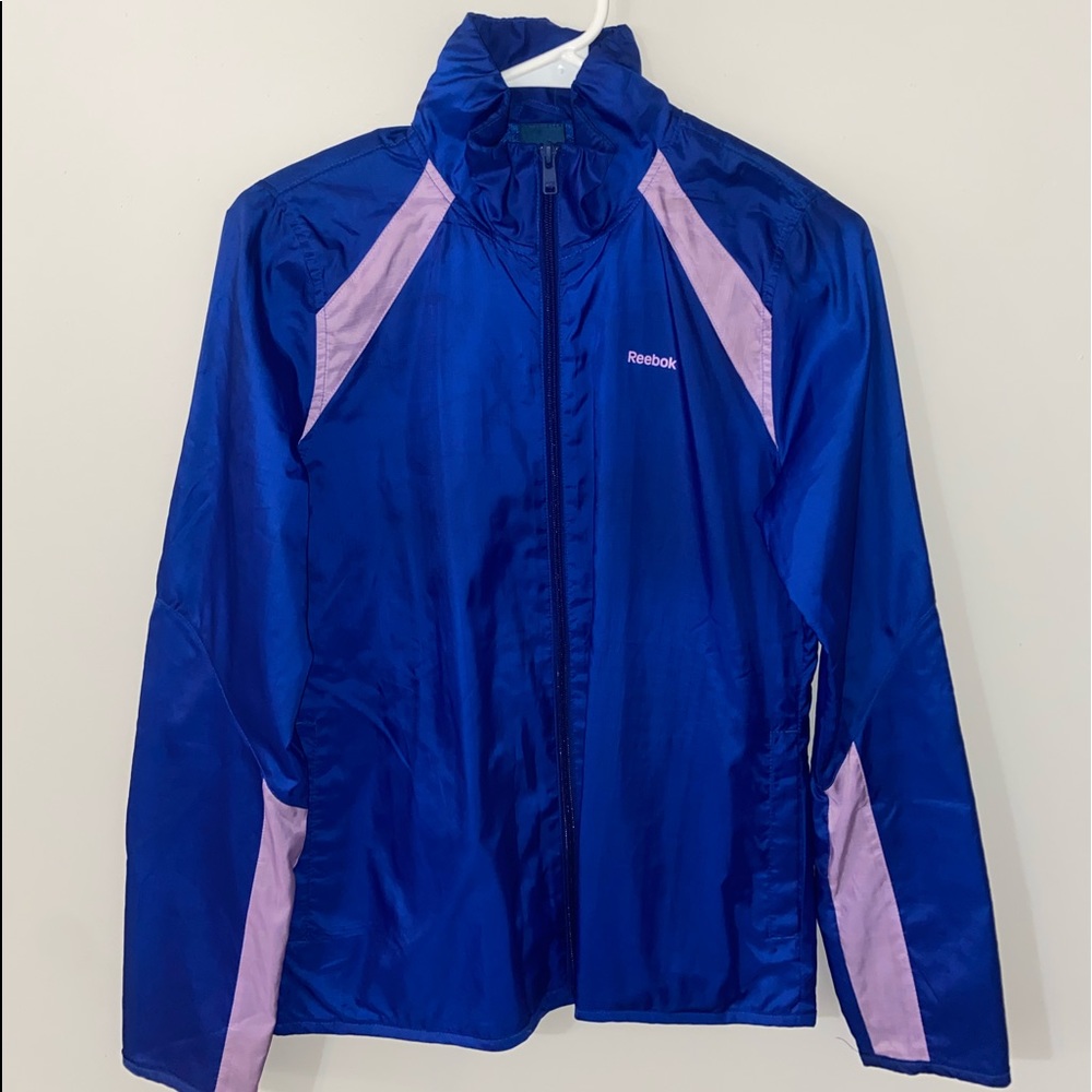 Blue/purple Reebok windbreaker